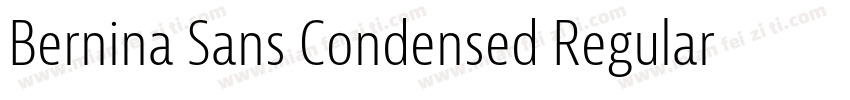 Bernina Sans Condensed Regular字体转换